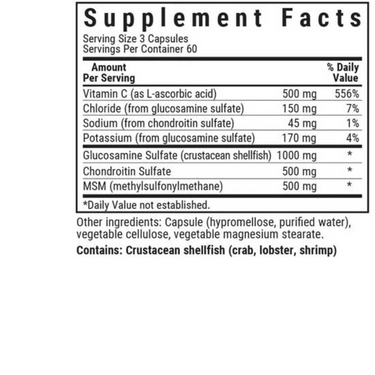 GLUCOSAMINE CHONDROITIN & MSM